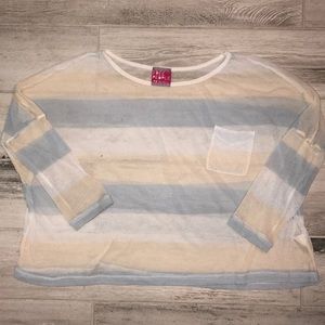 Free People Striped Sheer Top (Medium)